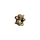 Pandora 14K Yellow Gold Trinity Flower Spacer Charm