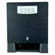 YAMAHA YST-SW215 150W 8" Powered Active Subwoofer System - Black subwoofer with control panel on a white background