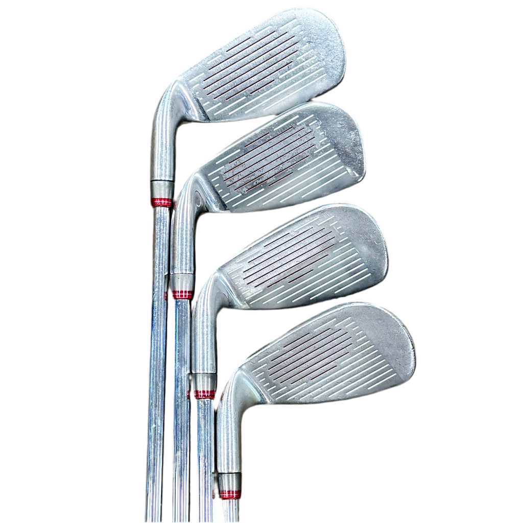 Cobra BAFFLER 4-Piece Iron Set RH Golf Clubs (7-9, P) Set of golf clubs on a white background