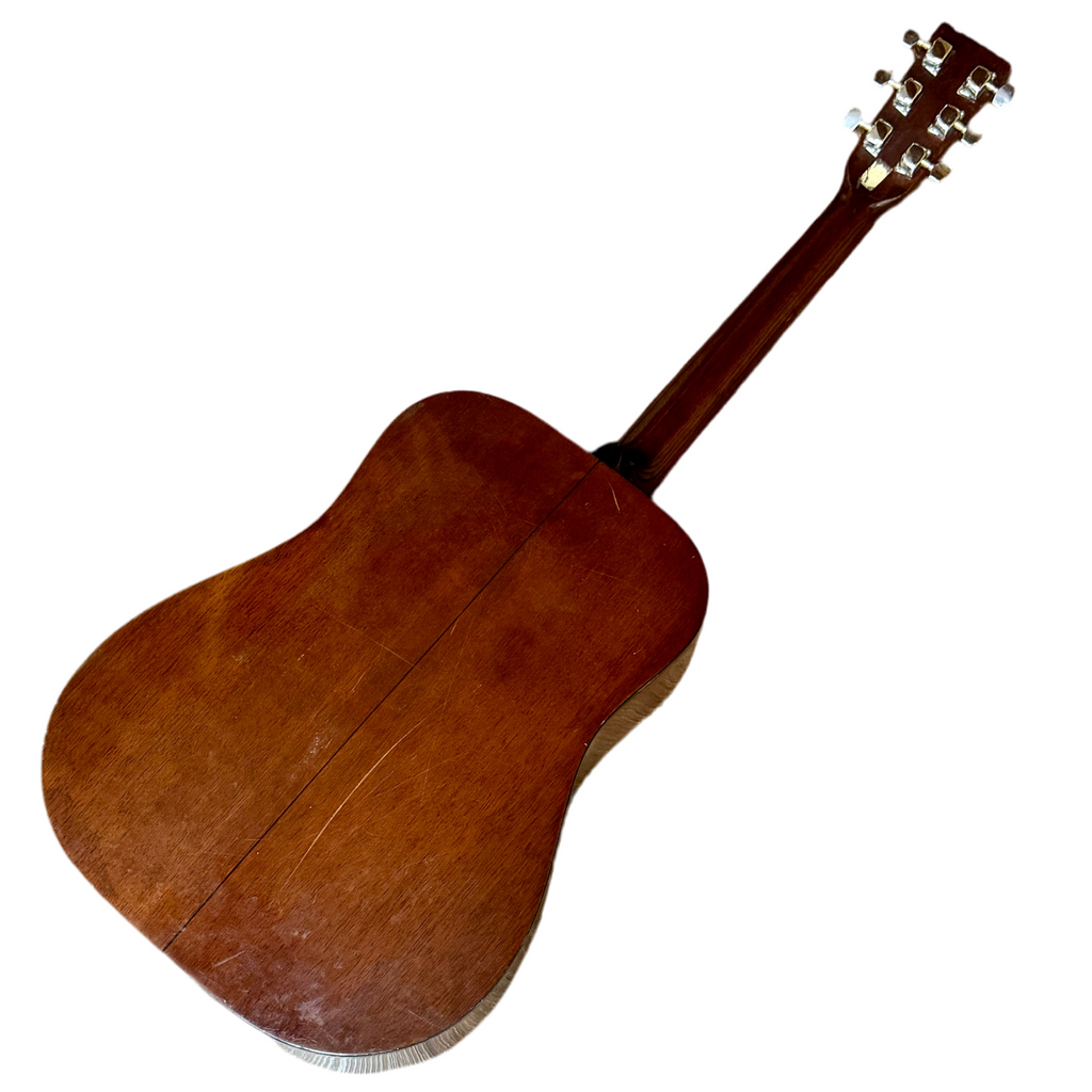 Carlos Model No. 249 Acoustic Guitar Wooden acoustic guitar on a white background