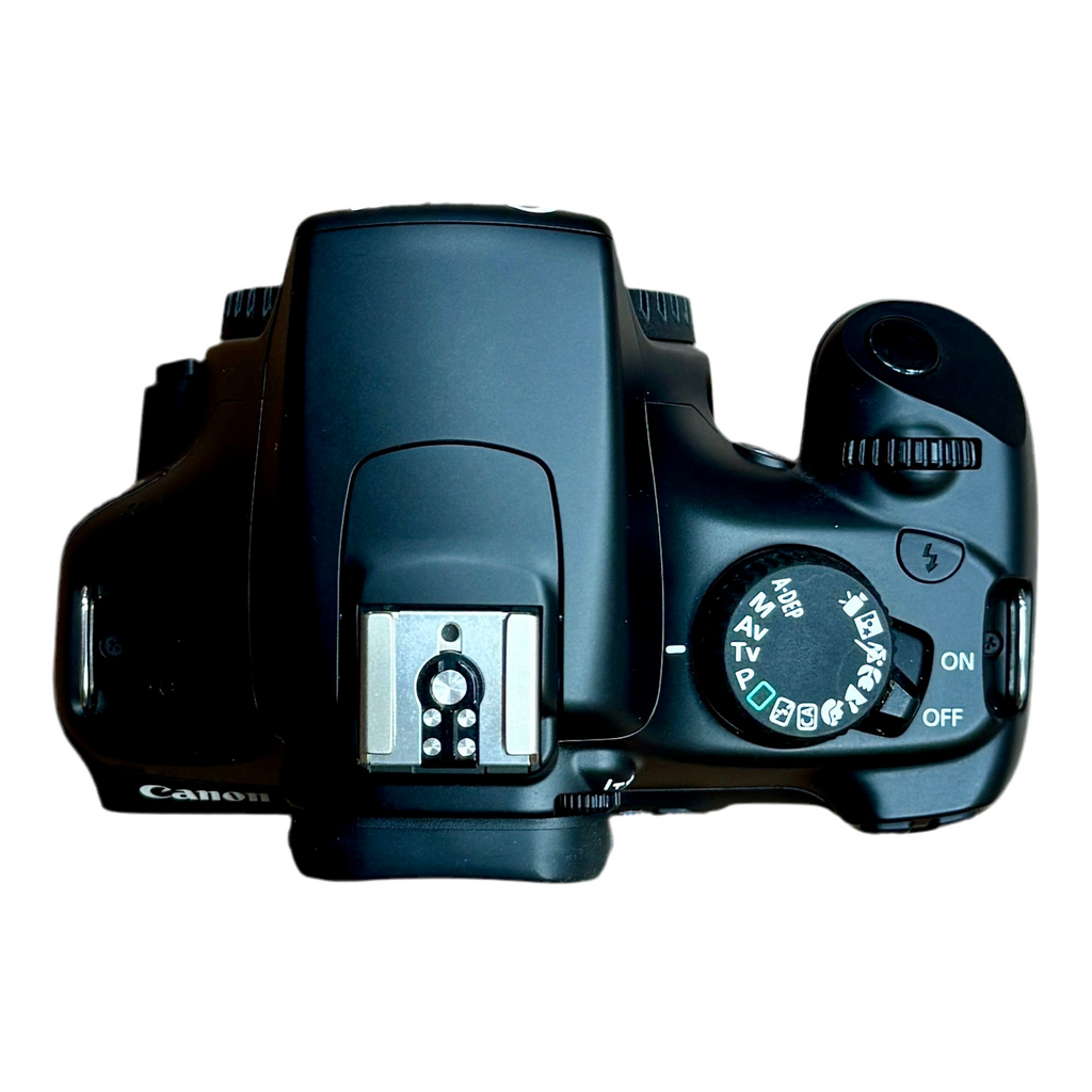 Canon EOS REBEL T3 12.2 MP CMOS Digital SLR Camera w/ Canon Zoom Lens EF-S 18-55mm f/3.5-5.6 IS II Lens & Case Canon camera on a white background