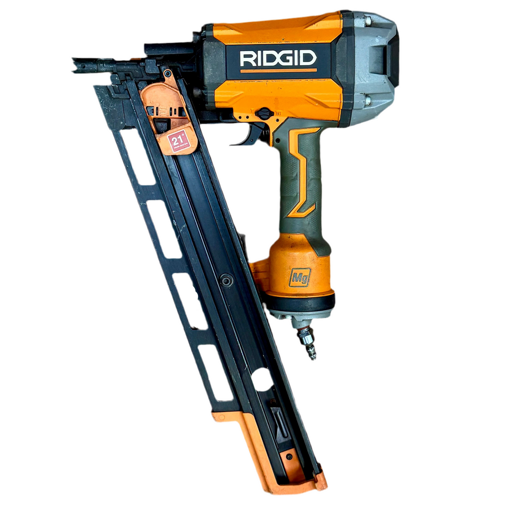 RIDGID 21-Degree 3-1/2" Pneumatic Round Head Framing Nailer (350RHF)