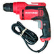 CRAFTSMAN 7-Amp 3/8" Corded Electric Variable Speed Drill/Driver (CMED731) Red and black corded drill on a wooden floor
