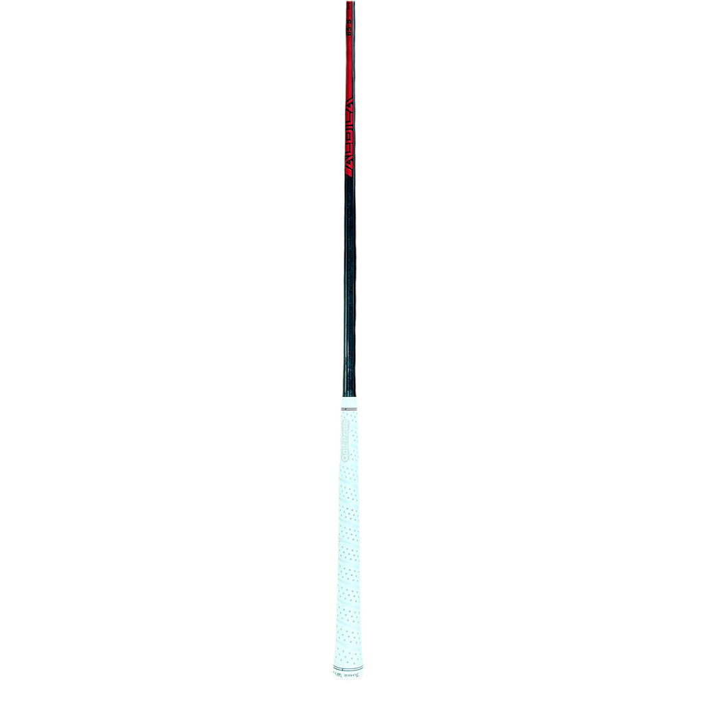 PING G10 7 Wood RH Golf Club Golf club shaft with a blue grip on a white background