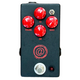 JHS THE AT Andy Timmons Signature Drive Overdrive Guitar Effects Pedal Guitar effects pedal with red knobs and a logo on a white background