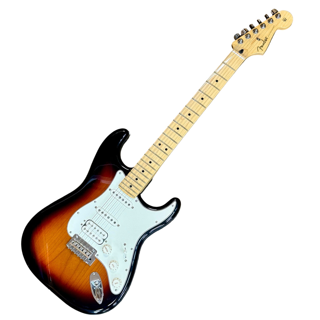 Fender Player Stratocaster HSS Electric Guitar w/ Hard Case Electric guitar on a wooden floor