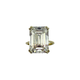 18K Yellow Gold Emerald Cut 10.10CT Lab Created Diamond Solitaire Ring 