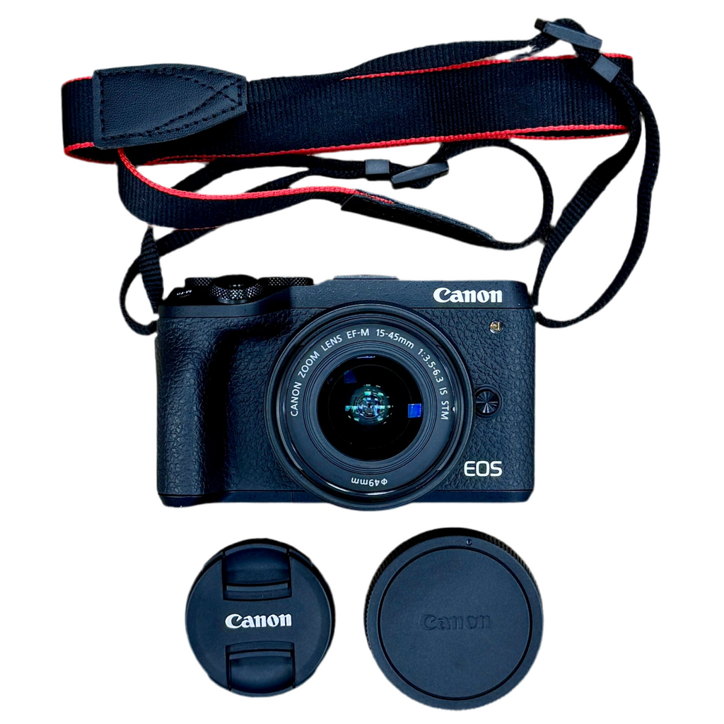 Canon EOS M6 Mark II Mirrorless Digital Camera w/ Canon Zoom Lens EF-M 15-45mm f/3.5-6.3 IS STM Lens & Case