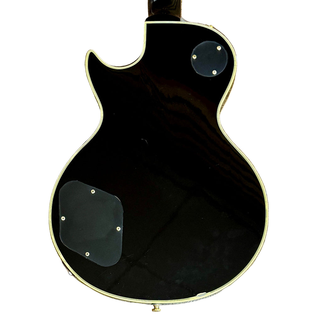 Gibson Les Paul Supreme Electric Guitar w/ Hard Case Black electric guitar on a wooden floor