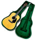 Martin D-28 Dreadnought Acoustic Guitar w/ Hard Case Acoustic guitar in a green case on a wooden floor