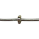 Pandora .925 Sterling Silver/14K Gold Journey Bead Spacer Charm silver gold band charm on white background