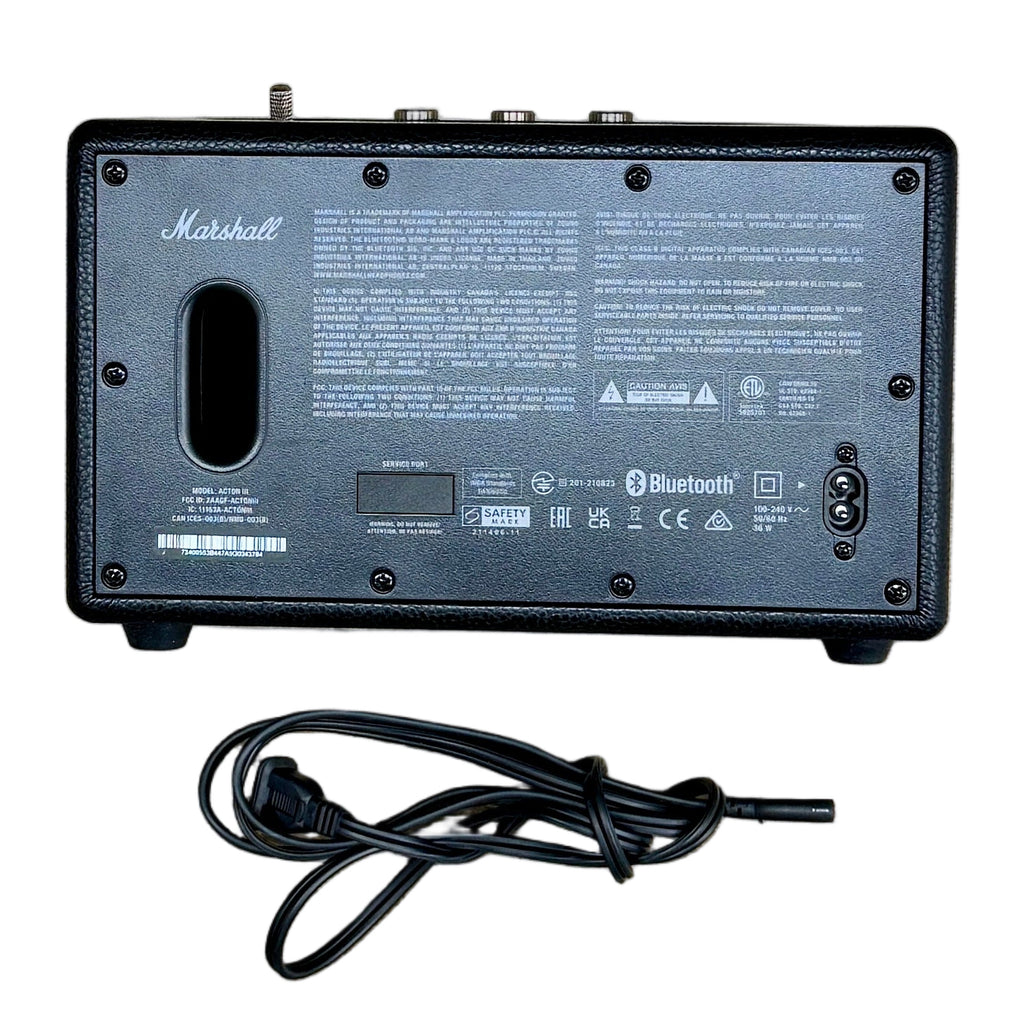Marshall ACTON III Bluetooth Home Speaker - Black back