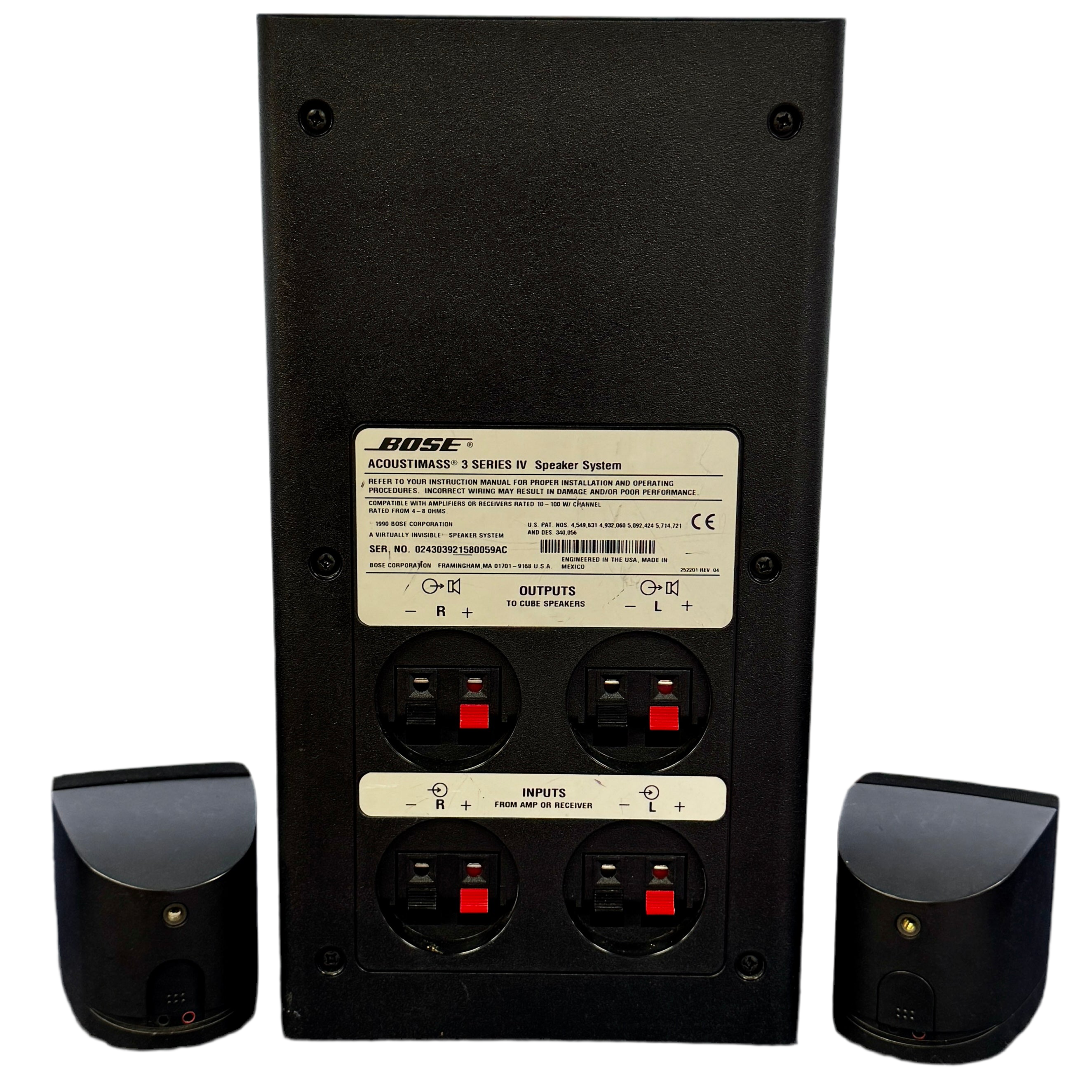 BOSE Acoustimss 3 series iv サテライトスピーカー EF6C6EAB-014A-43F9-91C1-