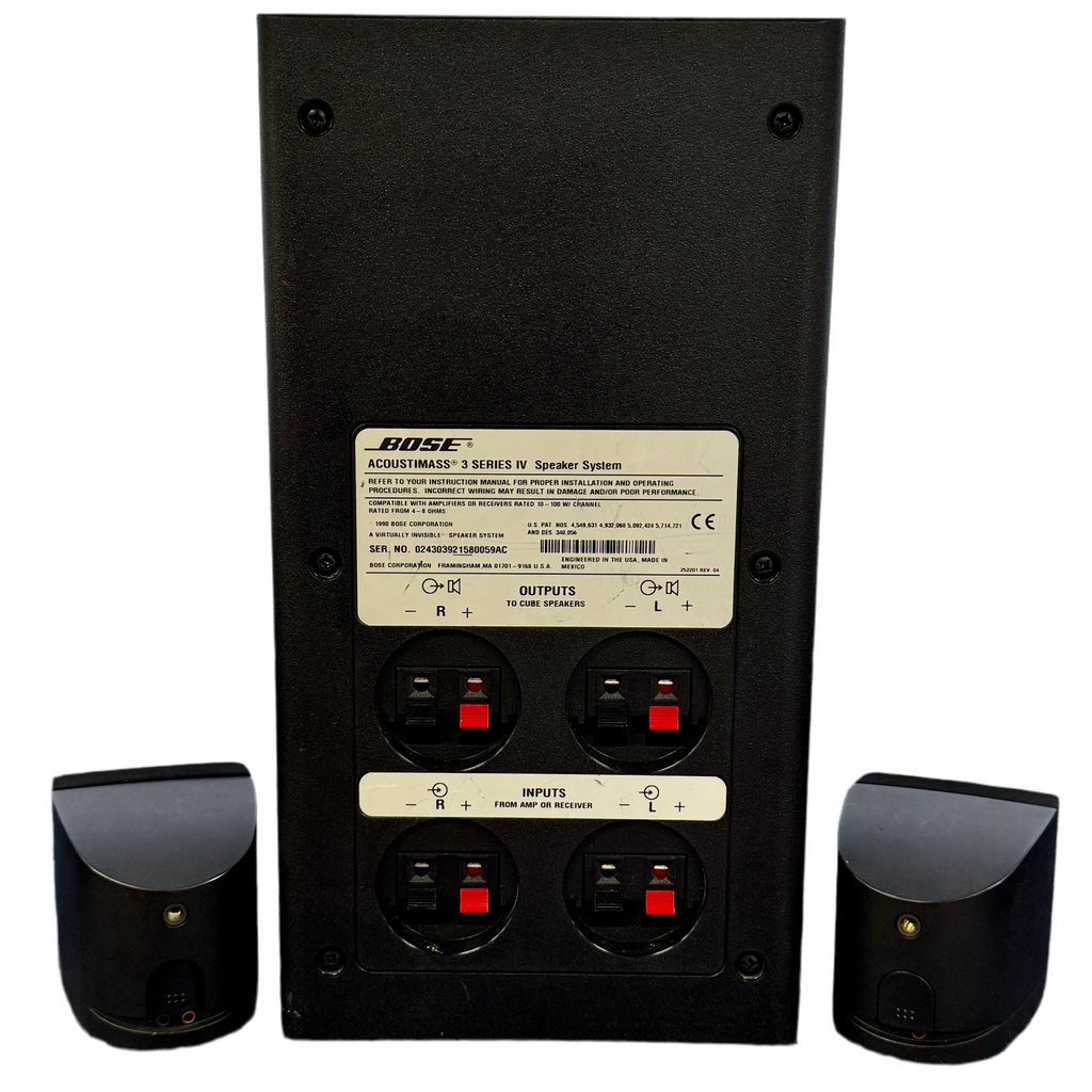 BOSE Acoustimass 3 Series IV Speaker System back