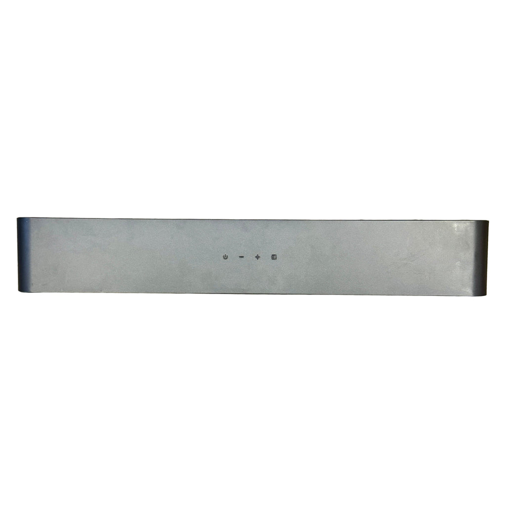 SAMSUNG S-Series HW-S50B Wireless 3.0 Channel All-In-One Soundbar w/ Remote Long rectangular metal object on a white background