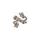 14K Yellow Gold 2.35CTW Lab Created Diamond Nature Inspired Bypass Ring