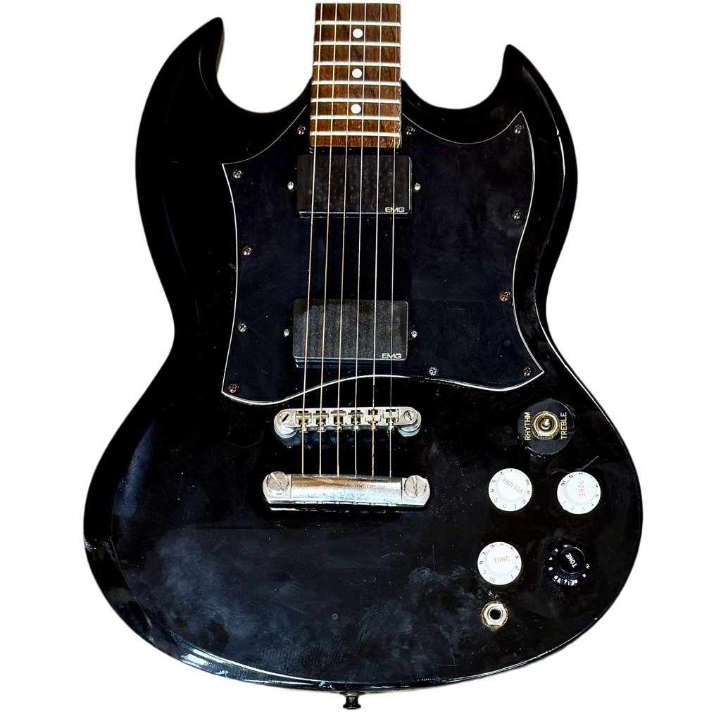 Epiphone SG Standard Electric Guitar Black electric guitar on a white background