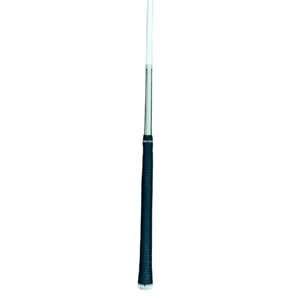 Cobra SNAKEBITE SB 50-Degree Wedge RH Golf Club Black pool cue with silver tip on a white background