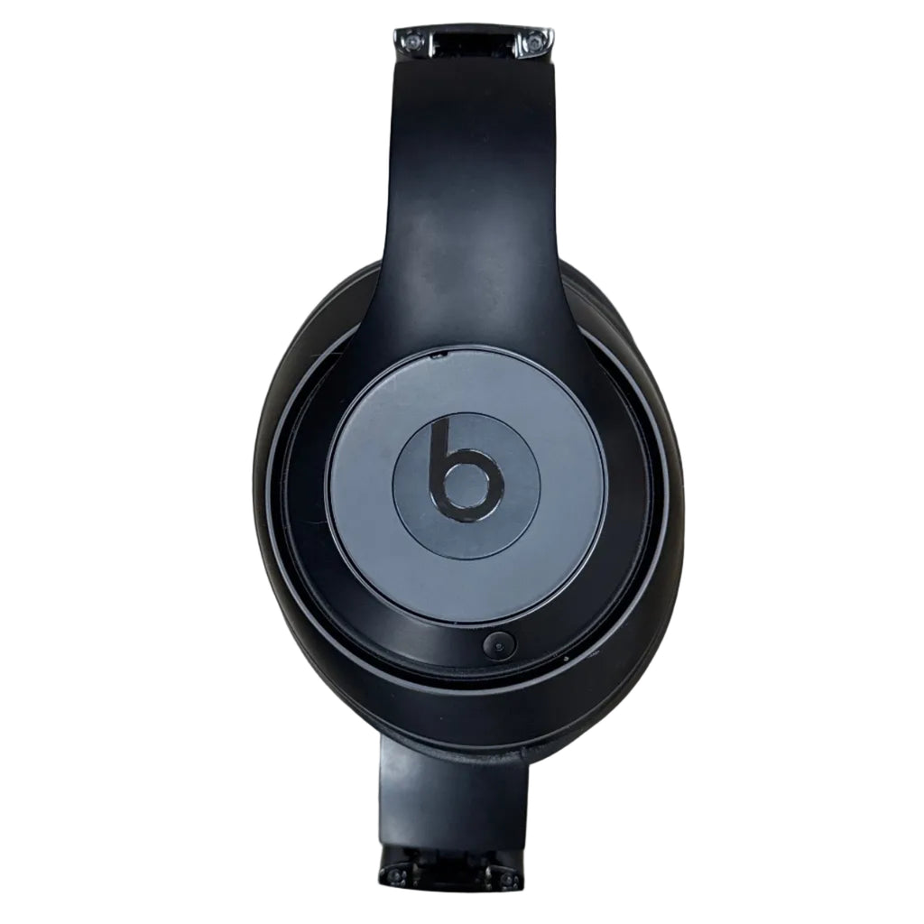 Apple Beats Studio3 Wireless Noise Cancelling Over-Ear Headphones w/ Case - Matte Black Beats headphones on a white background