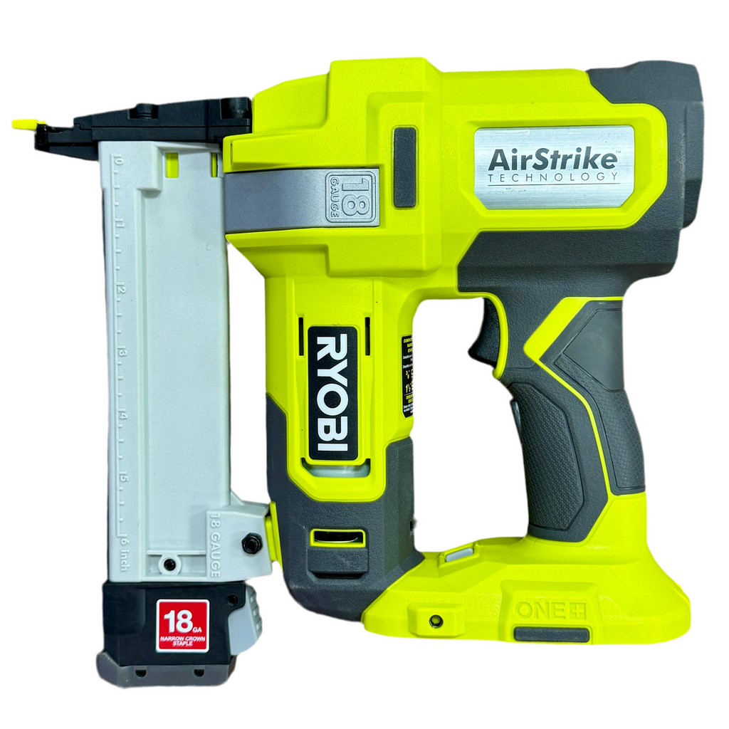 Ryobi One+ 18V 18-Gauge Cordless AirStrike Narrow Crown Stapler (P361)
