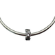 Pandora .925 Sterling Silver "Space In My Heart" Spacer Charm Silver bracelet with a heart-shaped charm on a white background