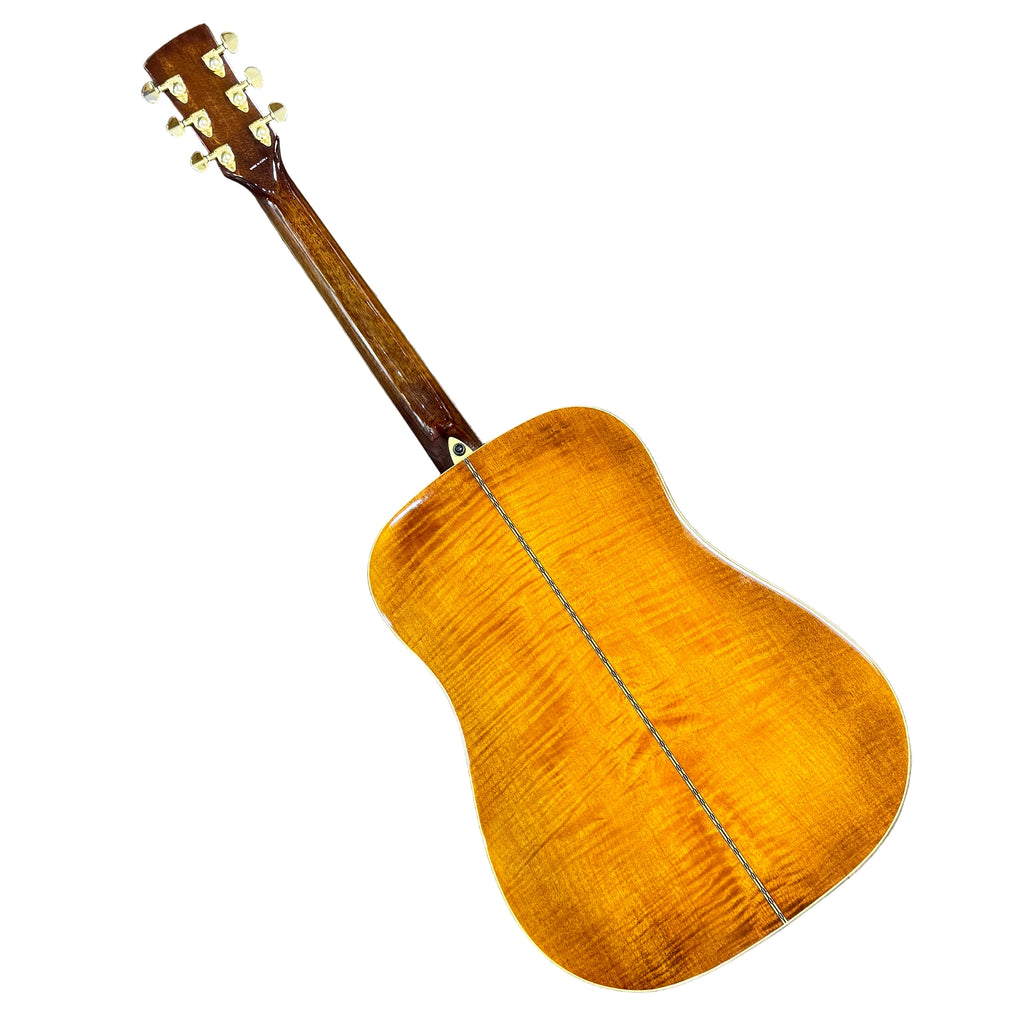 Ibanez Artwood Series AW200 Left-Handed Acoustic Guitar w/ Soft Case Acoustic guitar on a wooden floor