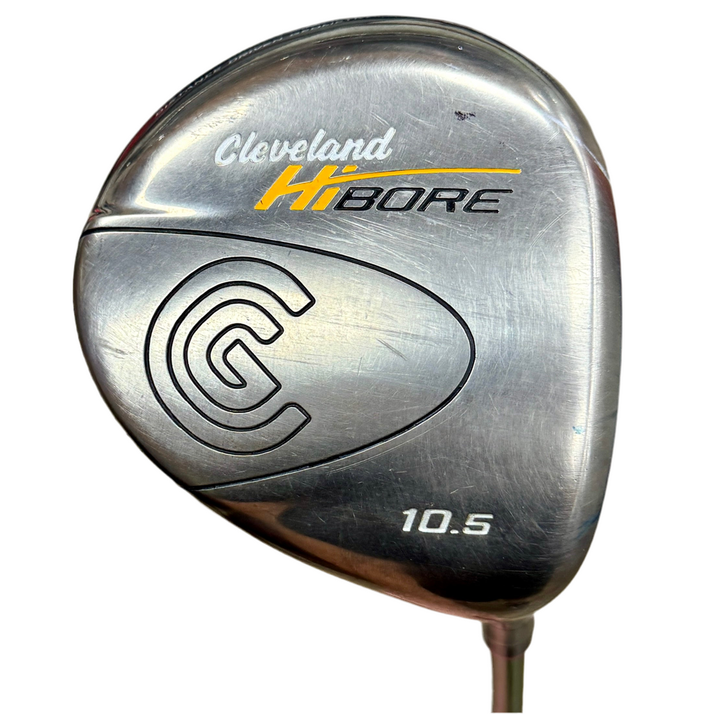 Cleveland HiBORE 10.5-Degree Driver RH Golf Club Golf club head with 'Cleveland HiBore' branding on a white background