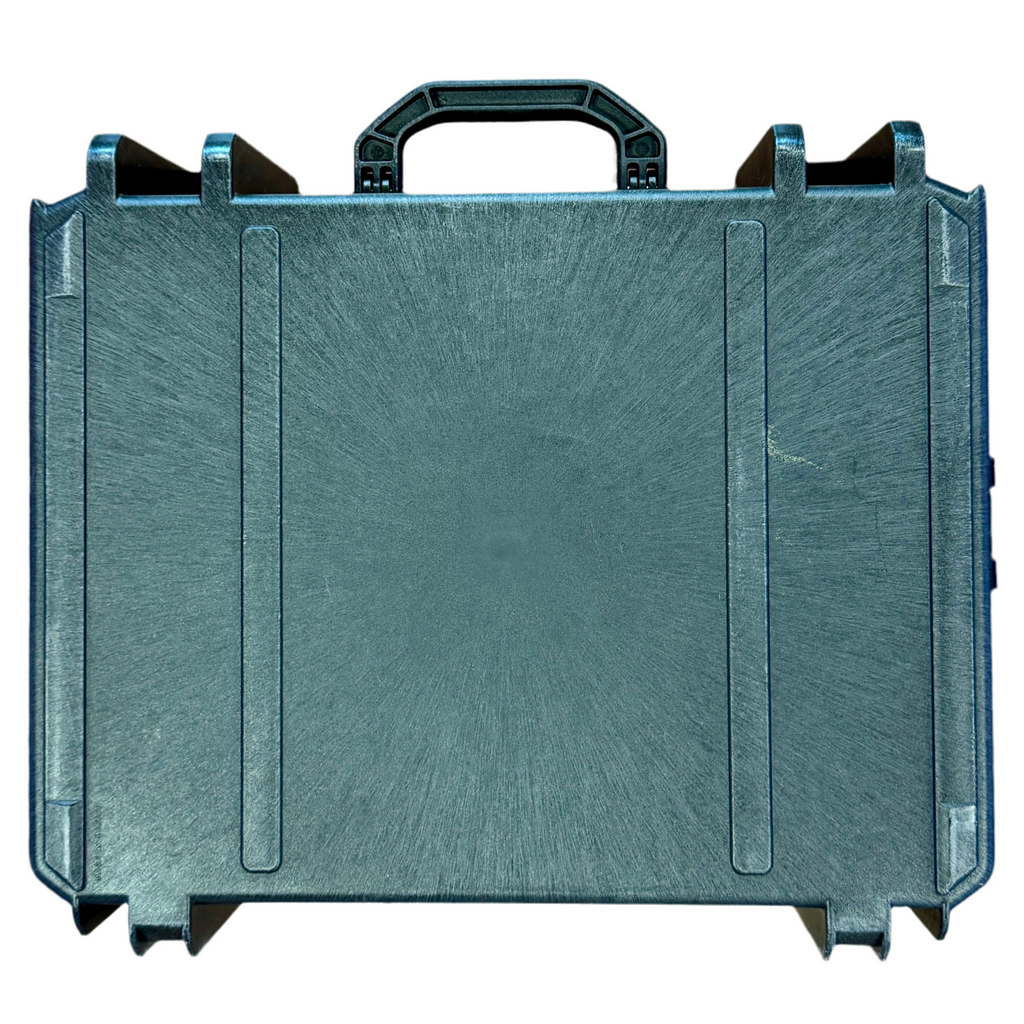 Pelican VAULT V550 Equipment Case Blue protective case with a handle on a white background