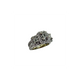 14K White Gold 2CTW Diamond Emerald Cut Triple Halo Ring