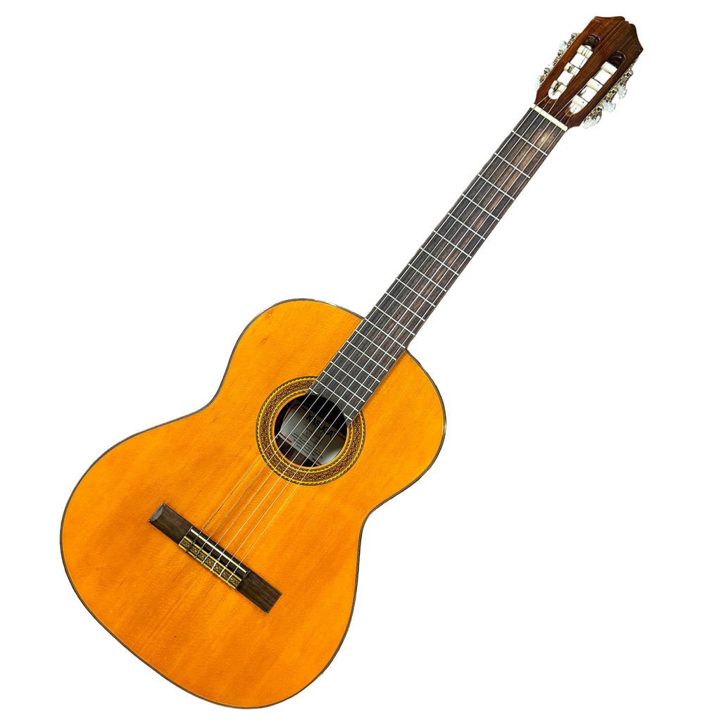 Vintage KASUGA KC-330 Classical Guitar Acoustic guitar on a wooden floor