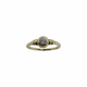 14K Yellow Gold Bezel Set 1/10CTW Diamond Solitaire Ring