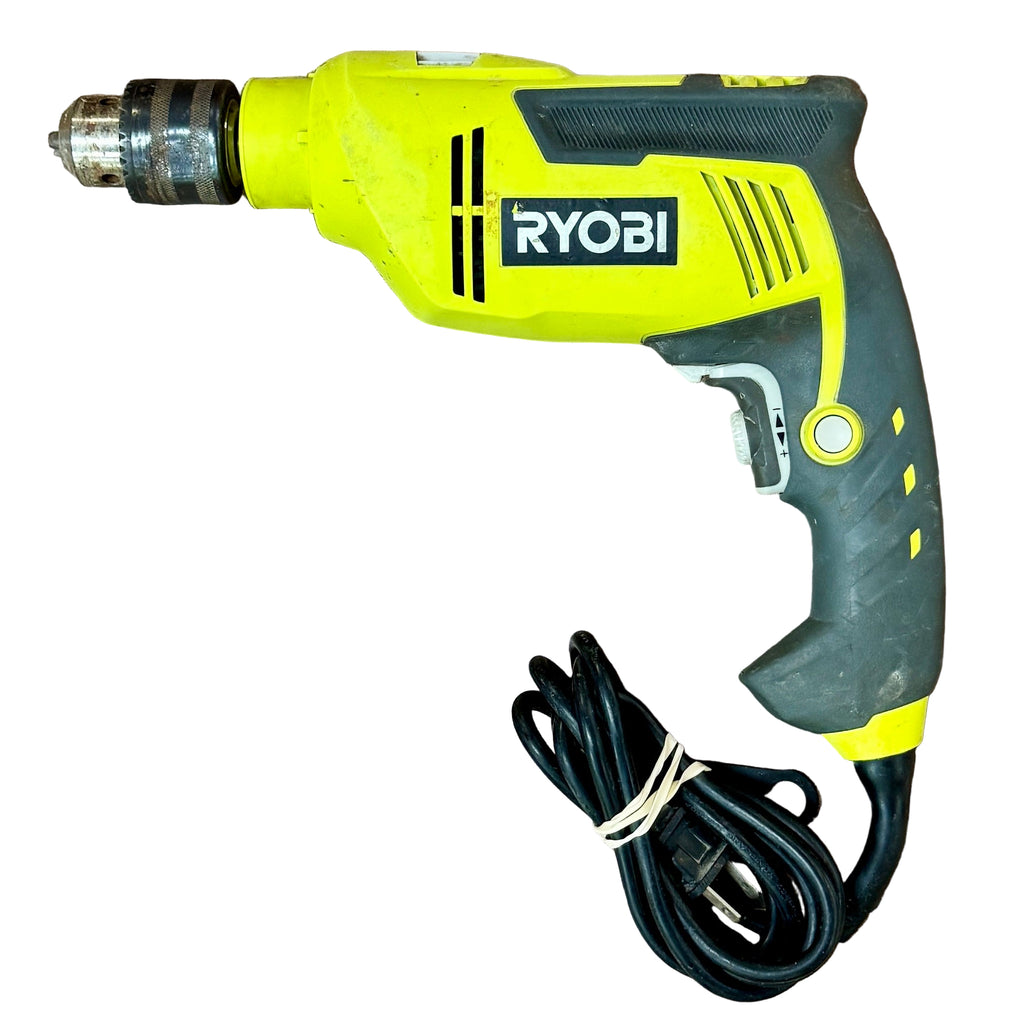 RYOBI 6.2-Amp 5/8" Corded Variable Speed Hammer Drill (D620H) Ryobi drill on a wooden floor