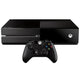 Microsoft Xbox One Console - Black gaming console with controller on a white background