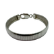 .925 Sterling Silver 10MM Omega Bracelet Silver bracelet on a white background