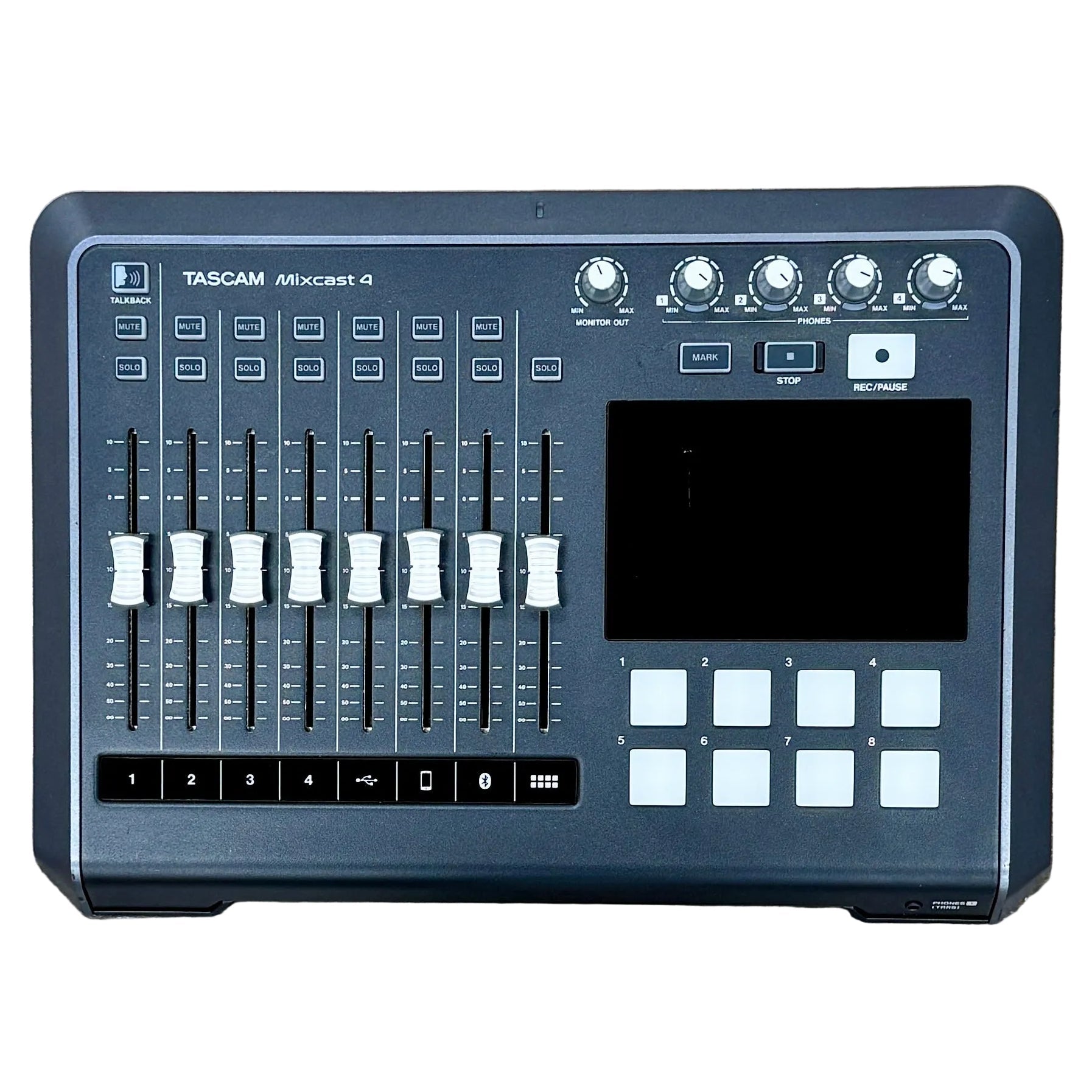 TASCAM Mixcast 4 Podcast Mixer, Recorder, USB Audio Interface, & Strea