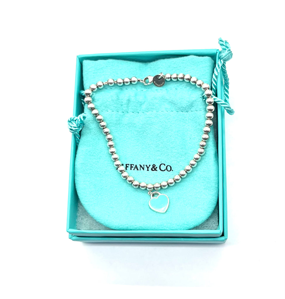 Tiffany & Co Sterling Silver Bead Bracelet box