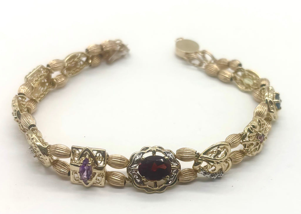 Multi-Stone Slide Bracelet