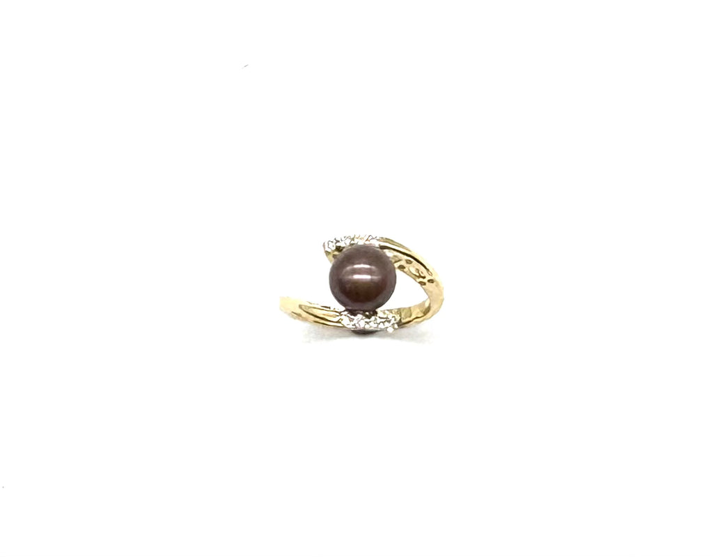 14k Brown Pearl Ring