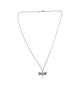 James Avery .925 Sterling Silver Dragonfly Pendant Necklace Silver dragonfly necklace on a white background