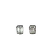 Aluminum foil food container on a white background