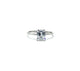 .925 Sterling Silver Emerald Cut CZ 4-Prong Solitaire Ring