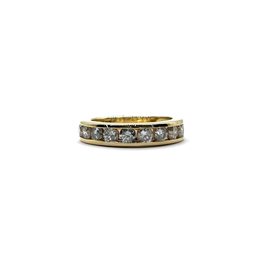 14k 2ctw Channel Set Natural Diamond Band