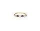 14K Yellow Gold Amethyst & Pearl Ring