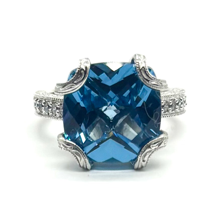 .925 TACORI Blue Topaz Ring