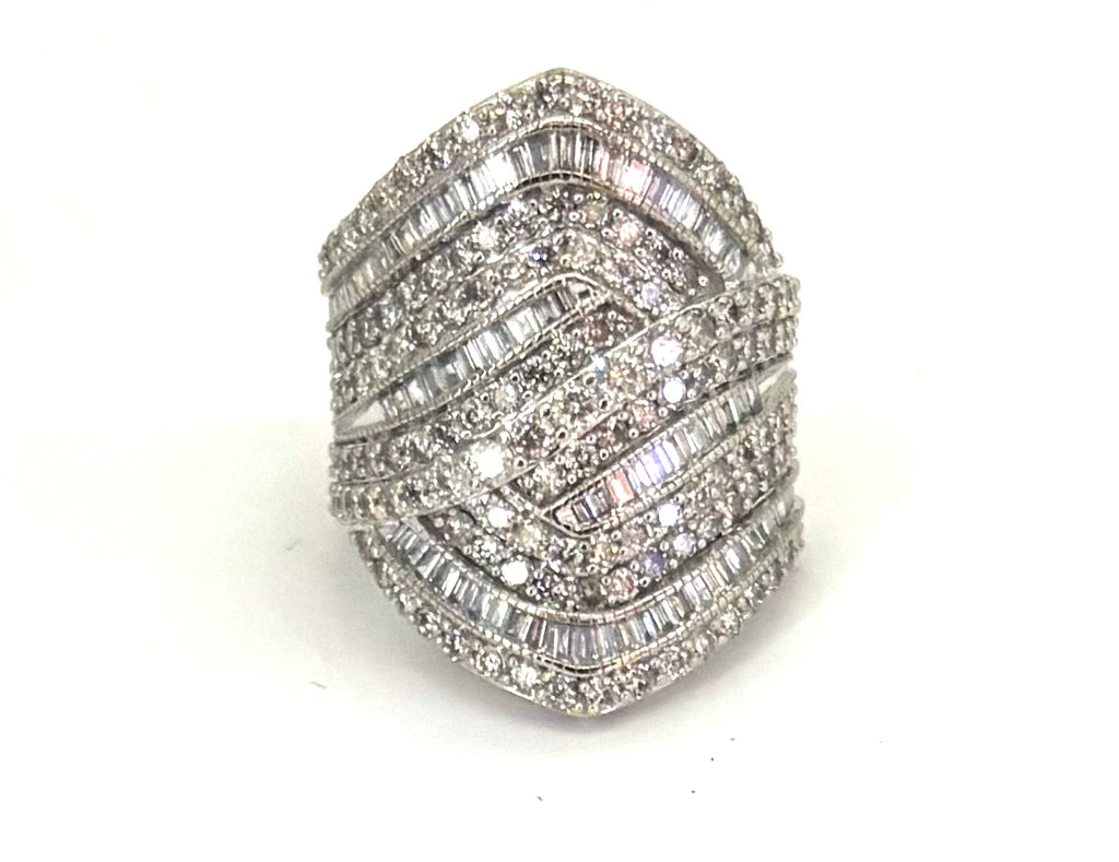 2CTW Diamond Crossover Ring