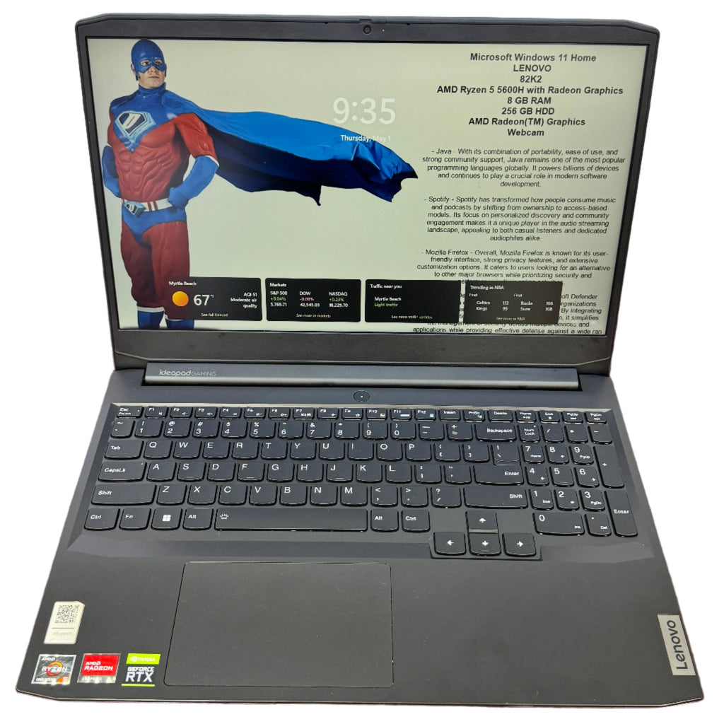 Lenovo IdeaPad Gaming 3 15.6" Laptop (15ACH6)
