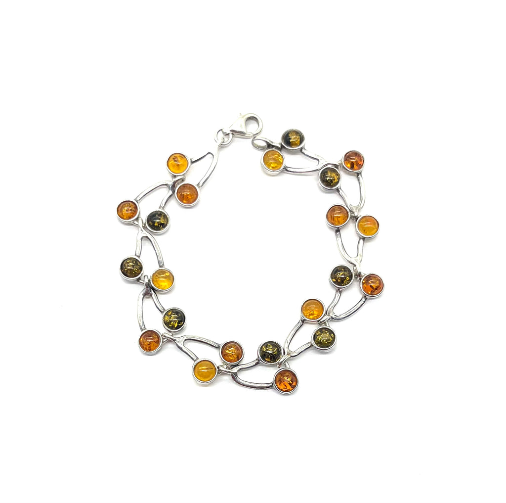 Sterling Silver Amber Bracelet