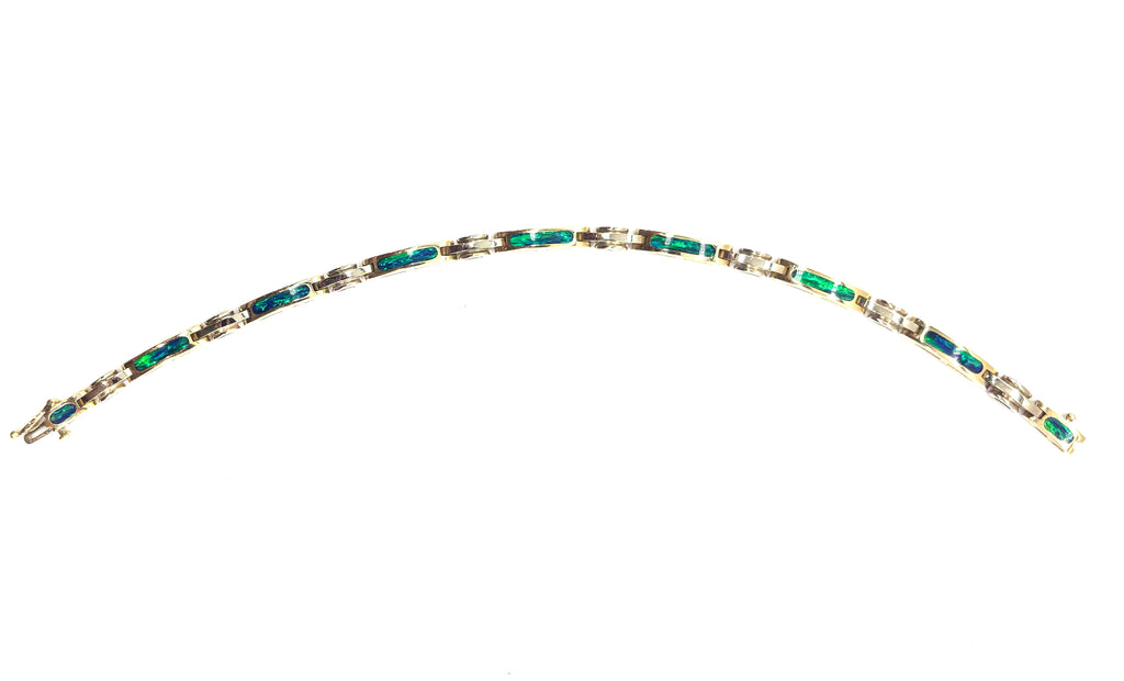 Black Opal Inlay Bracelet arch