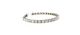 14K White Gold 5CTW Diamond Baguette Bar Tennis Bracelet