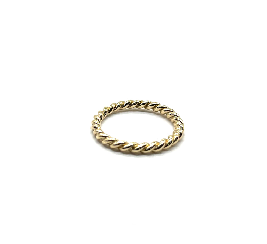 14k Yellow Gold Pandora Cable Twist Band
